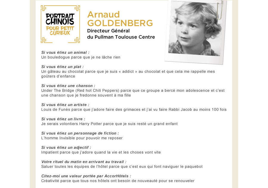 Arnaud Goldenberg Directeur Général du Pullman Toulouse Centre